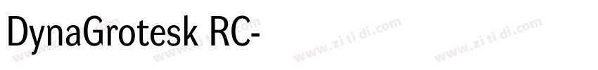 DynaGrotesk RC字体转换